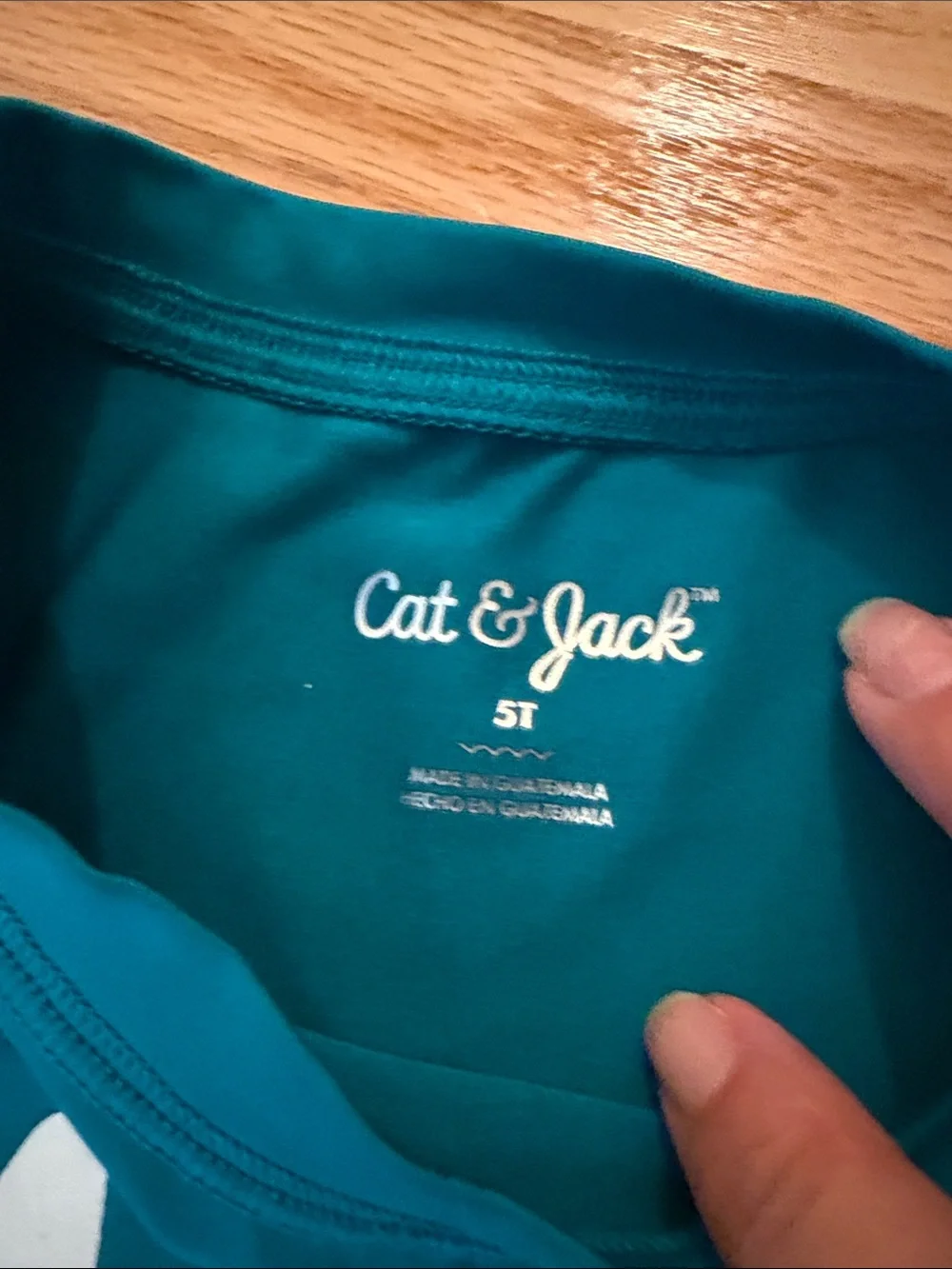 Cat & Jack Swim Trunks & Rash Guard bundle, 4 pcs, size 5T